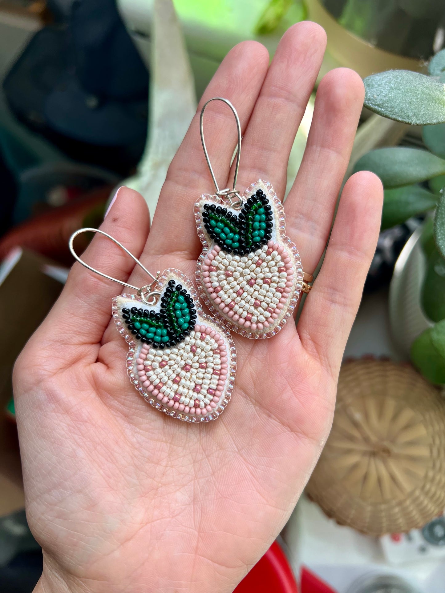 Strawberry Earrings by First Star Beads