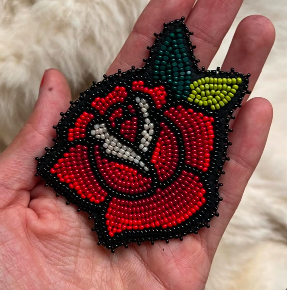 Custom Red Rose Bolo
