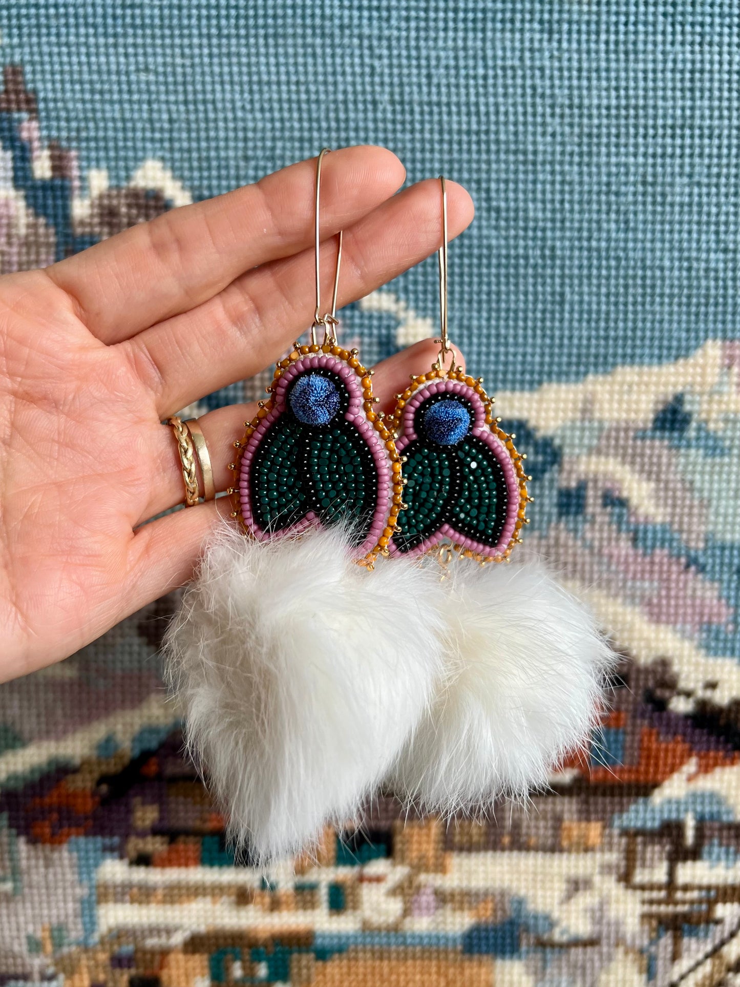 Blueberry Pompoms