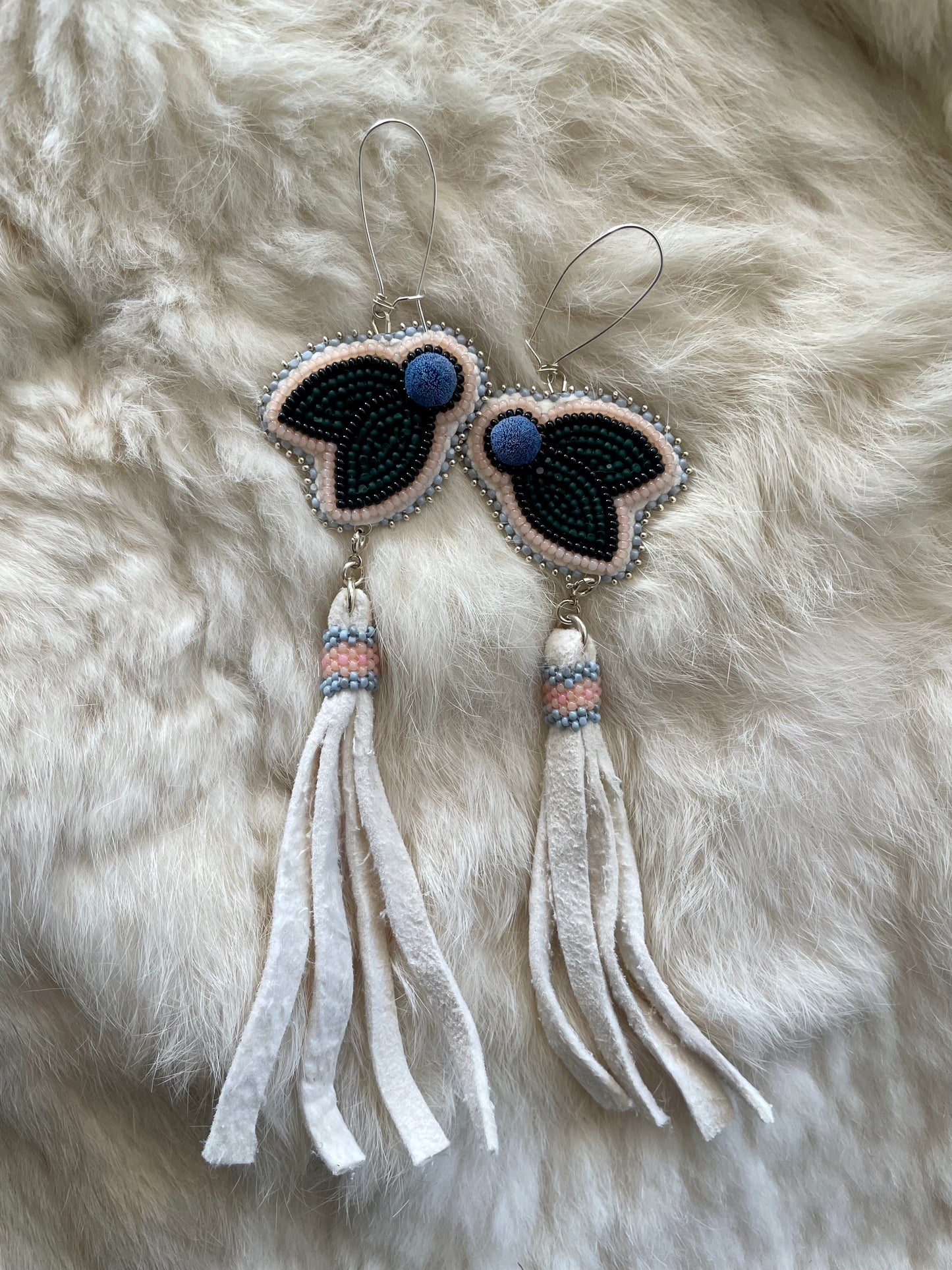 3-in-1 Blueberries With Beaded Hide Tassels