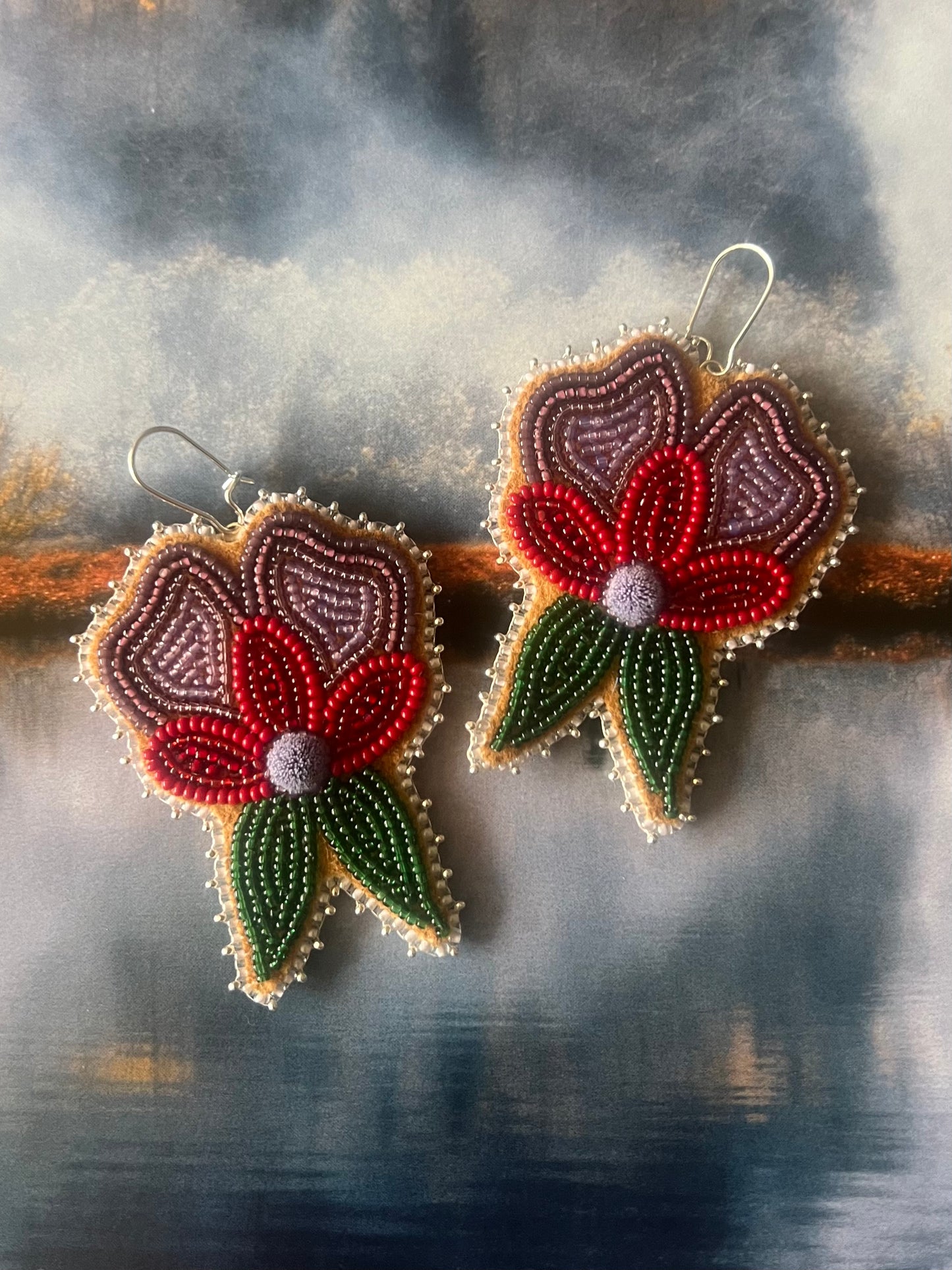 Morning Glory Floral Earrings