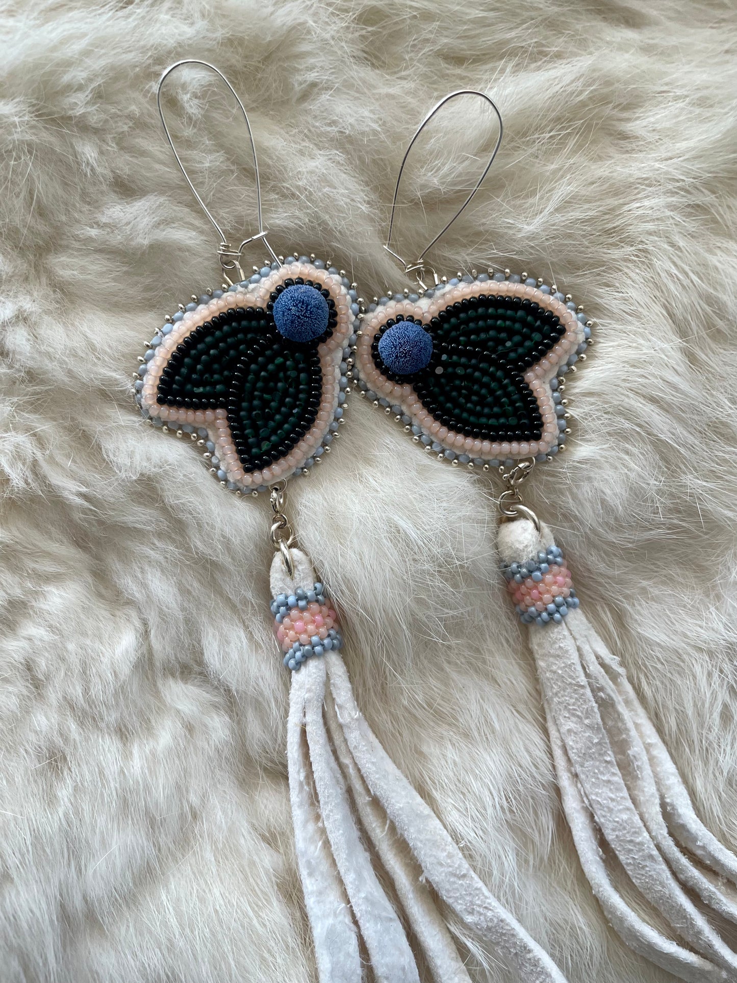 3-in-1 Blueberries With Beaded Hide Tassels