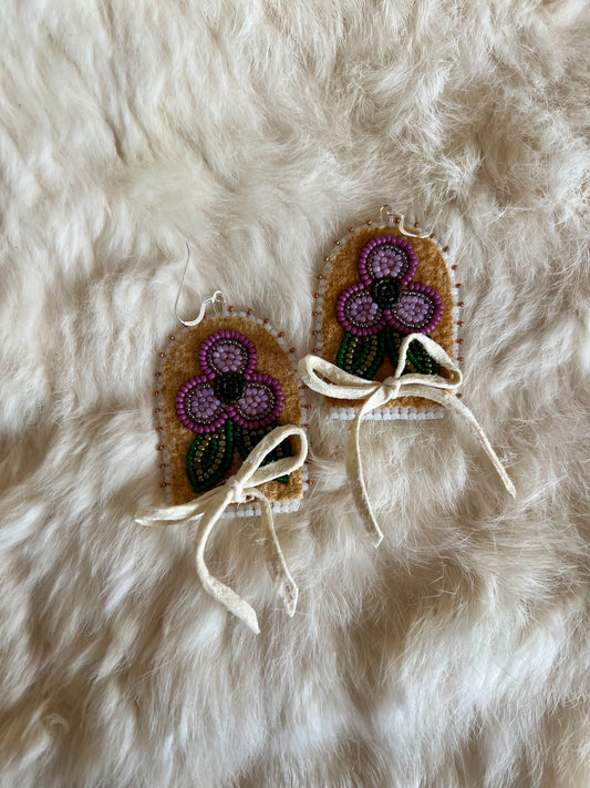 Moccasin Vamp Earrings