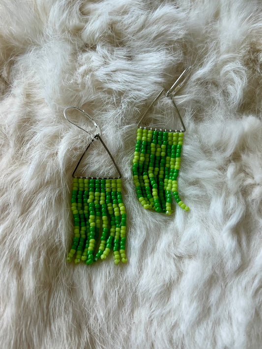 Keylime Checkered Fringe