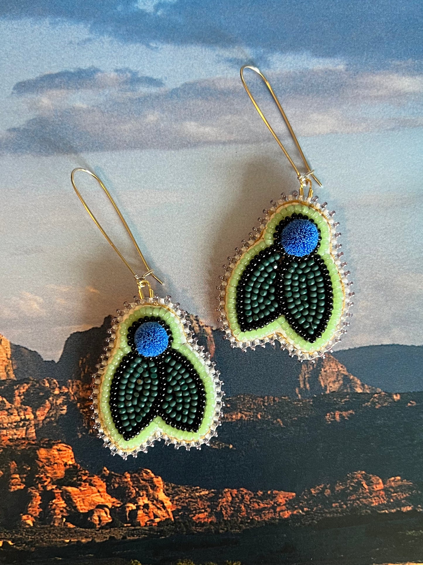 Key Lime Blueberry Earrings