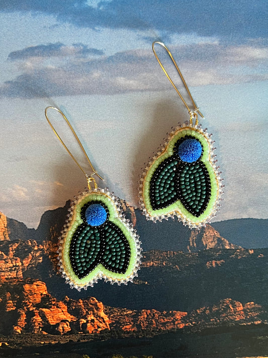 Key Lime Blueberry Earrings