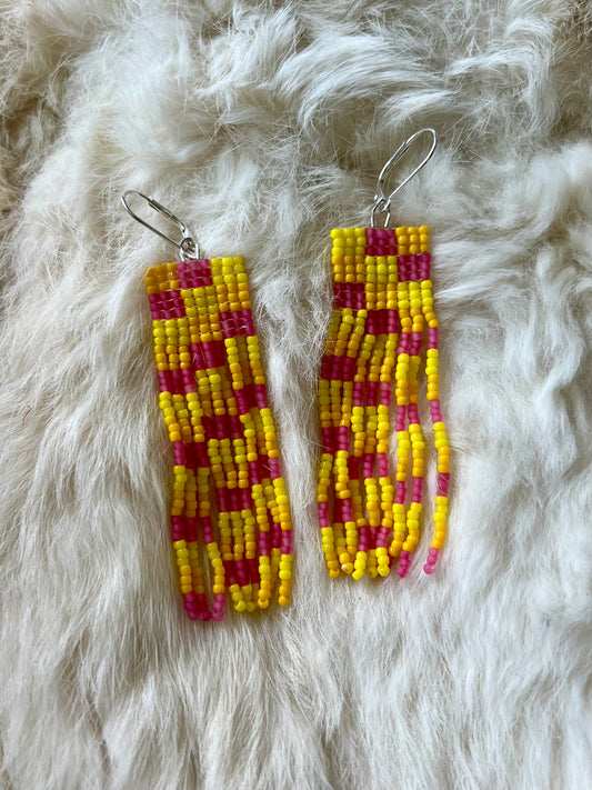Candy Checkered Fringe