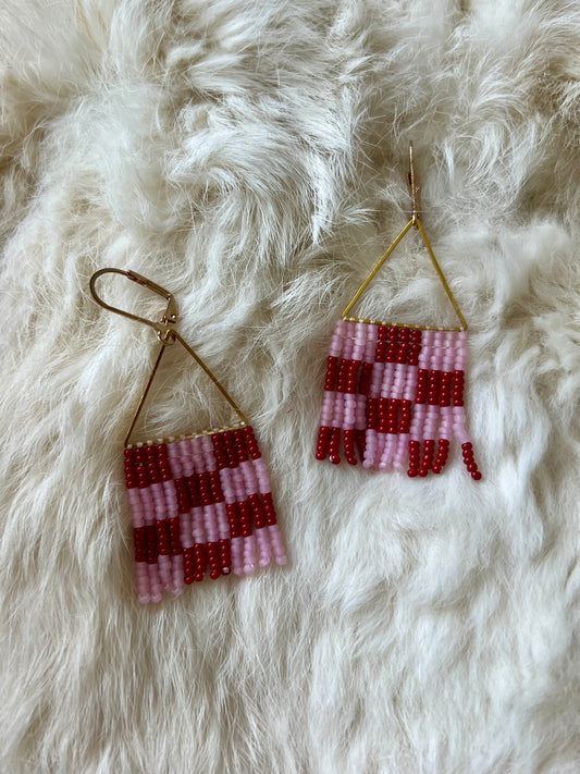 Valentine Checkered Fringe