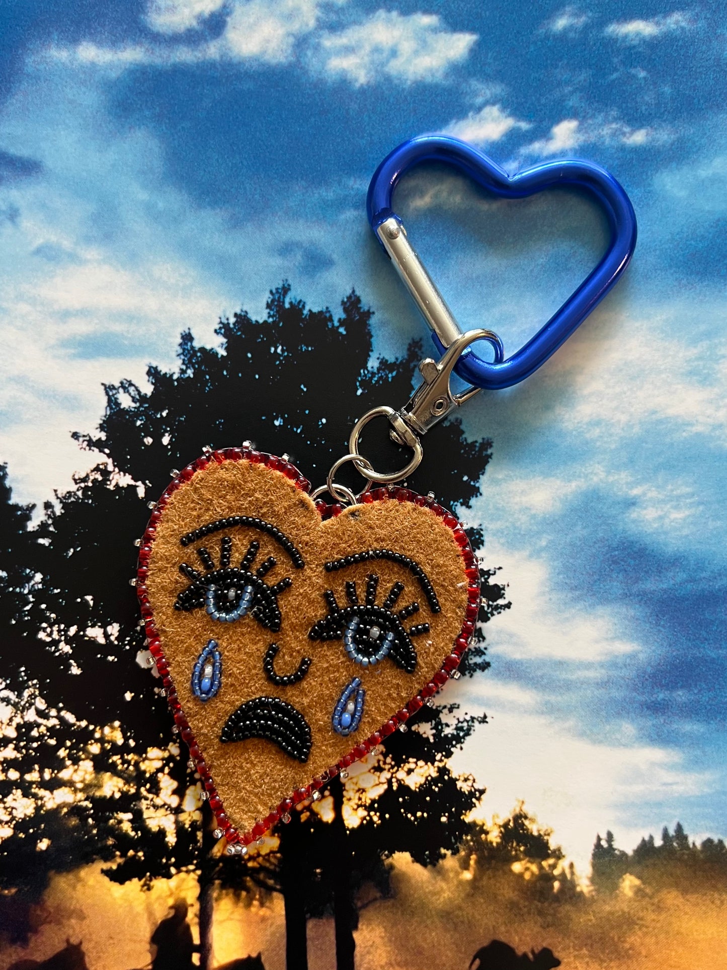 Crying Heart Purse Charms