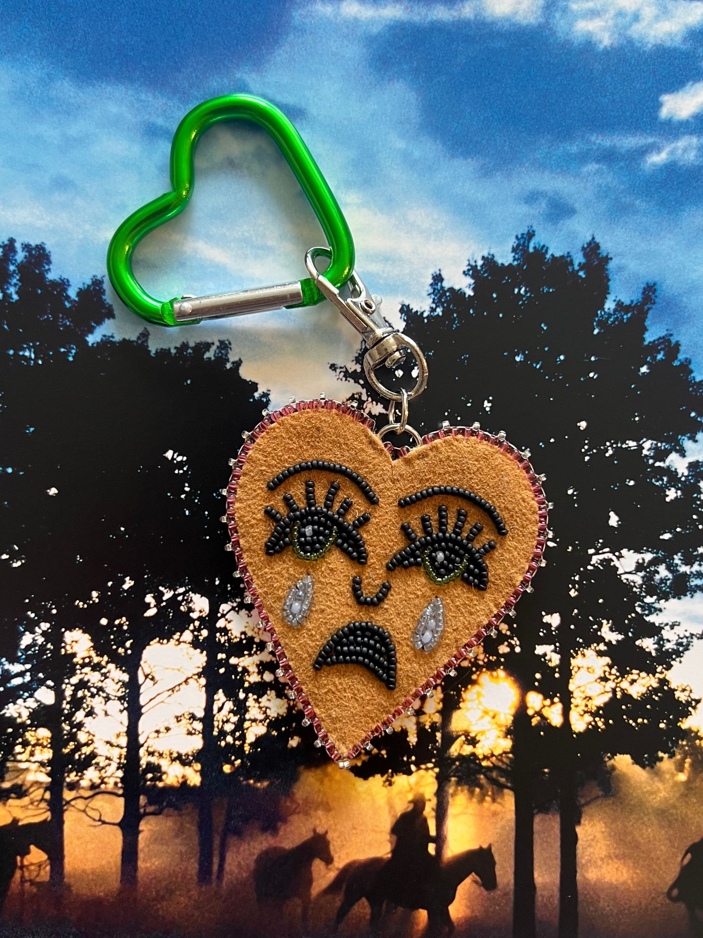 Crying Heart Purse Charms