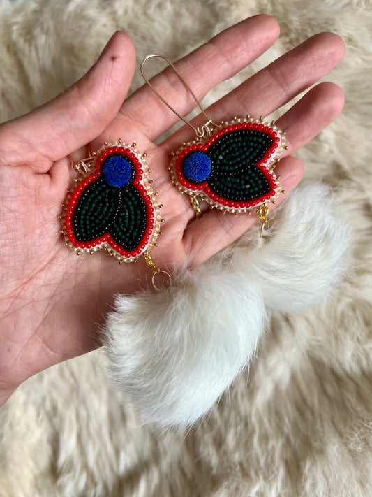 Bright Blueberry Earrings 3-in-1