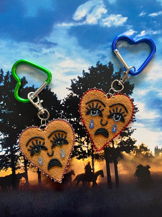 Crying Heart Purse Charms